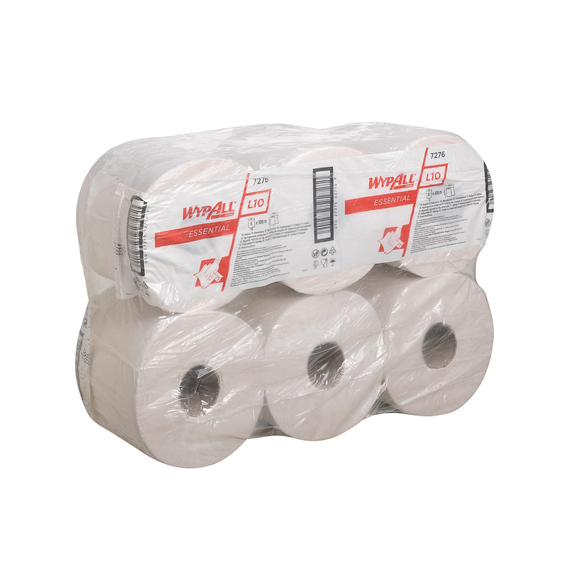 Poetspapier WypAll L10 GeneralClean 1-laags 300m wit 7276