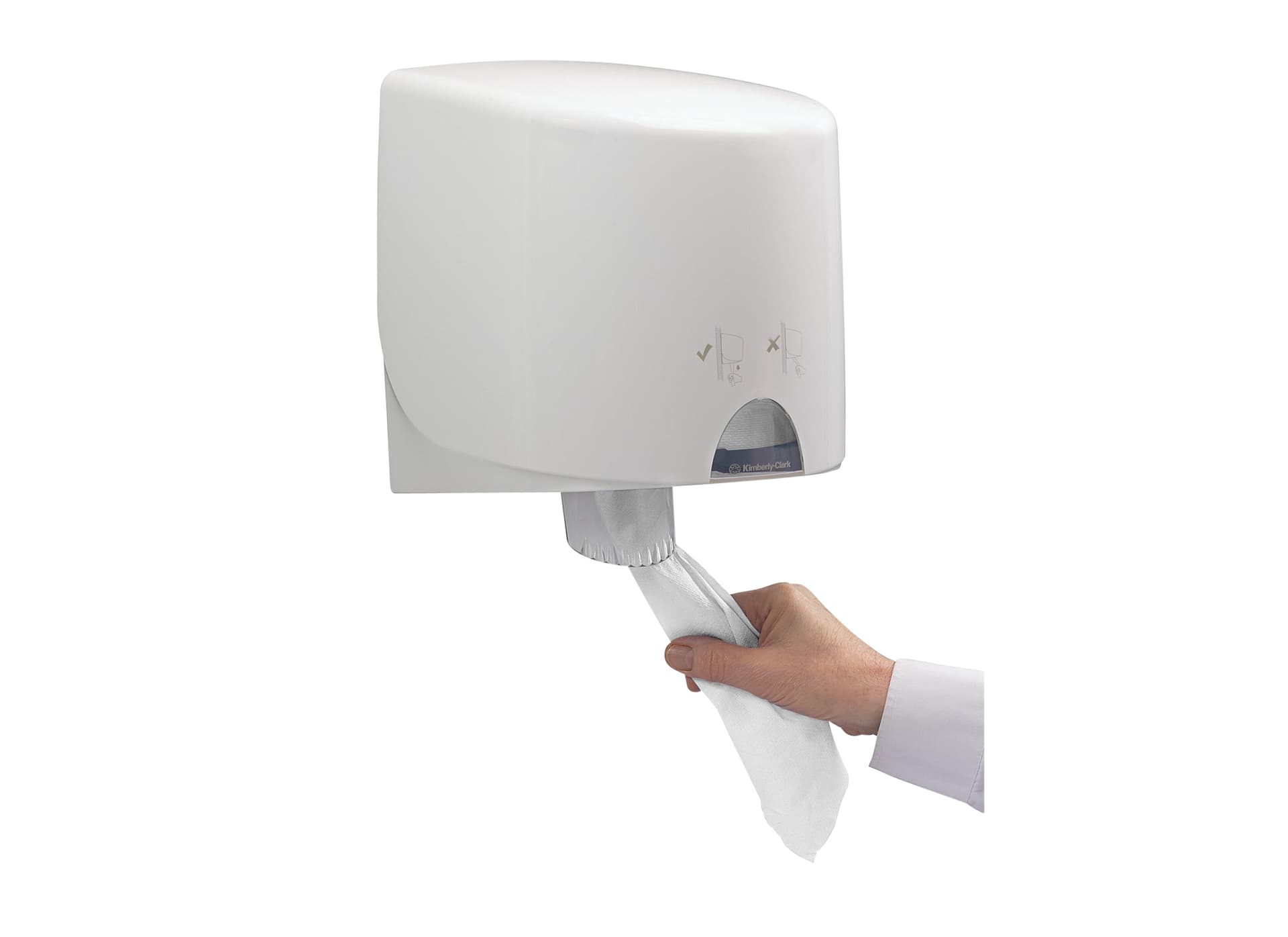 Poetspapier WypAll L10 GeneralClean 1-laags 800 vel wit 7256 6