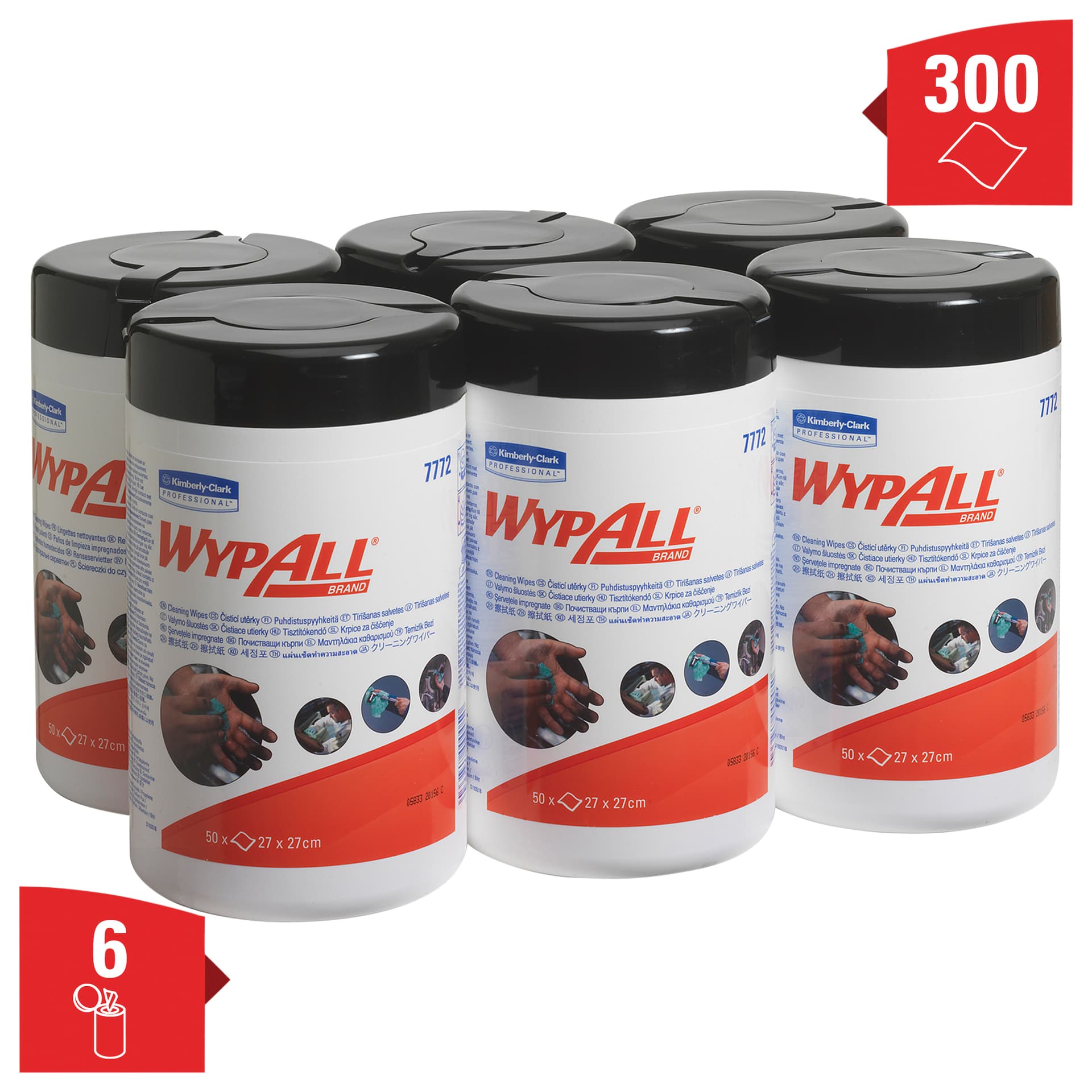 Reinigingsdoek WypAll PowerClean bus 1-laags 6x50 vel groen 7772 2