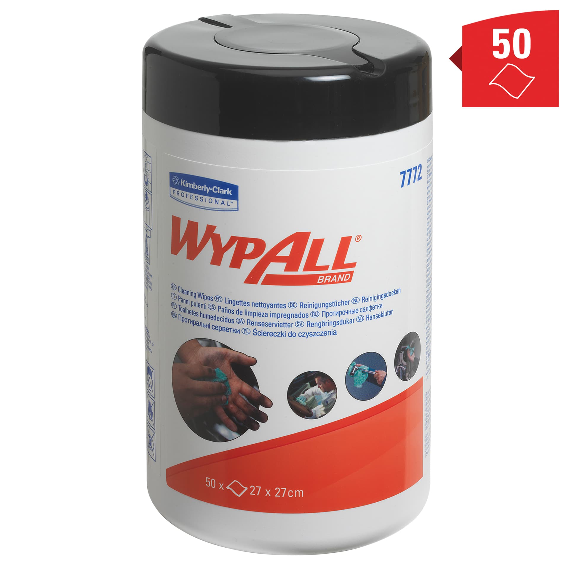 Reinigingsdoek WypAll PowerClean bus 1-laags 6x50 vel groen 7772 3