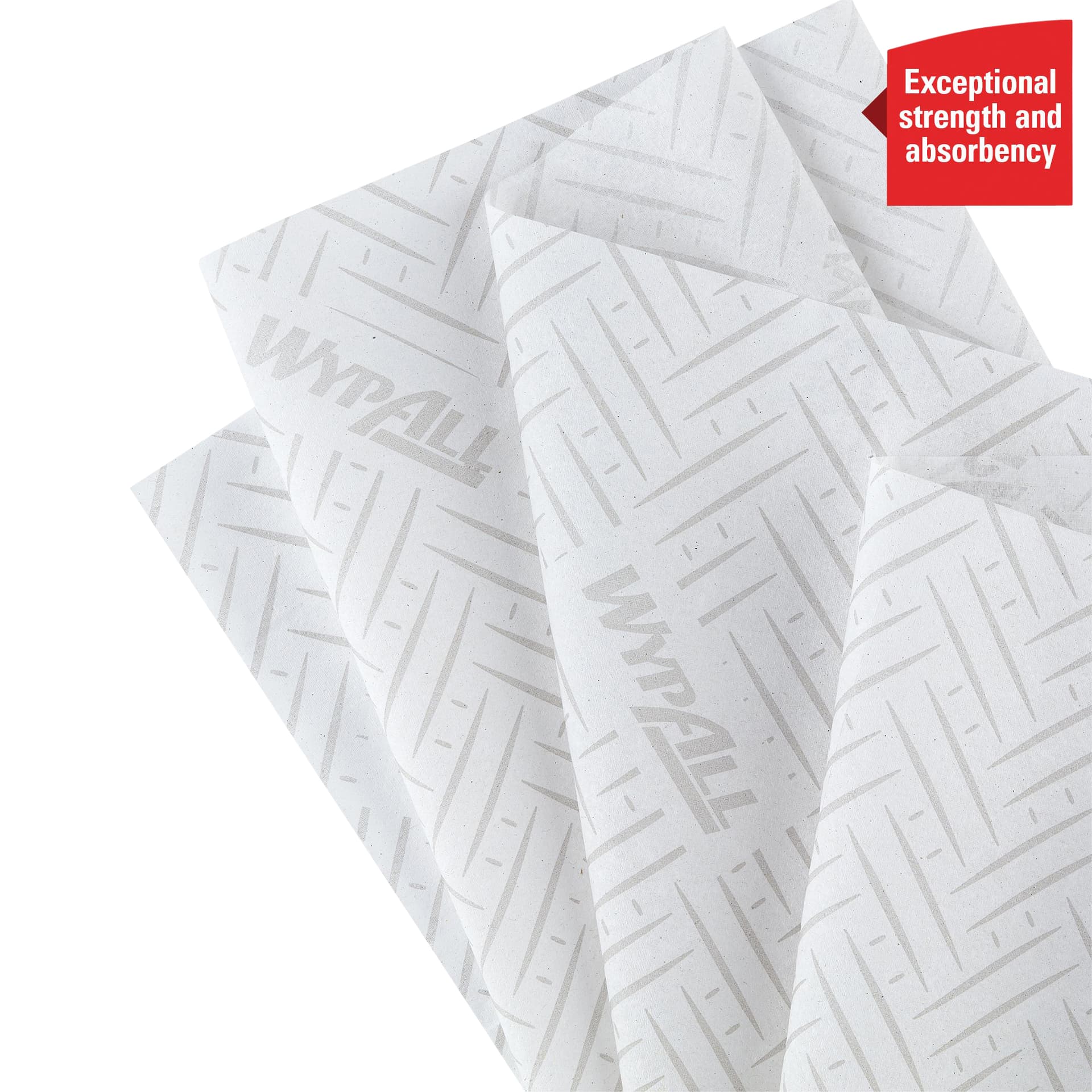 Poetspapier WypAll L10 GeneralClean 1-laags 500 vel wit 7406 5