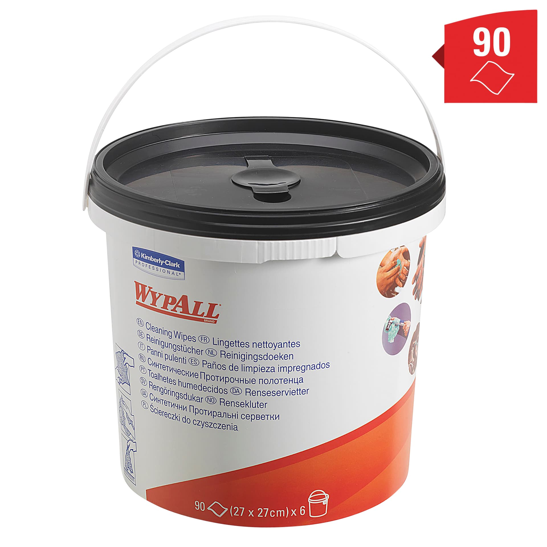 Reinigingsdoek WypAll PowerClean emmer 1-laags 6x90 vel groen 7775 3
