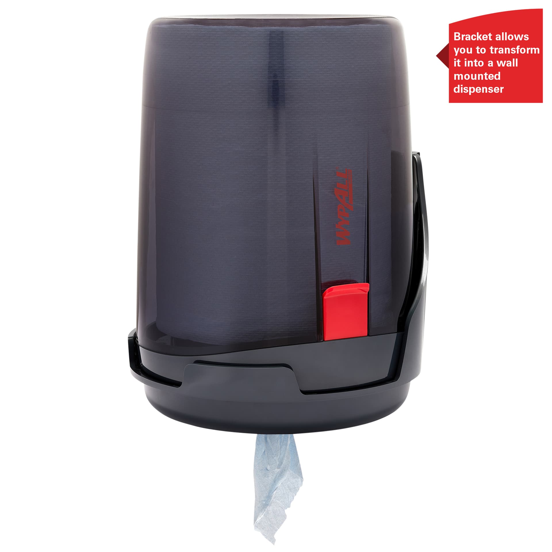 Poetspapierdispenser WypAll L10 Reach draagbare dispenser zwart 6221 3