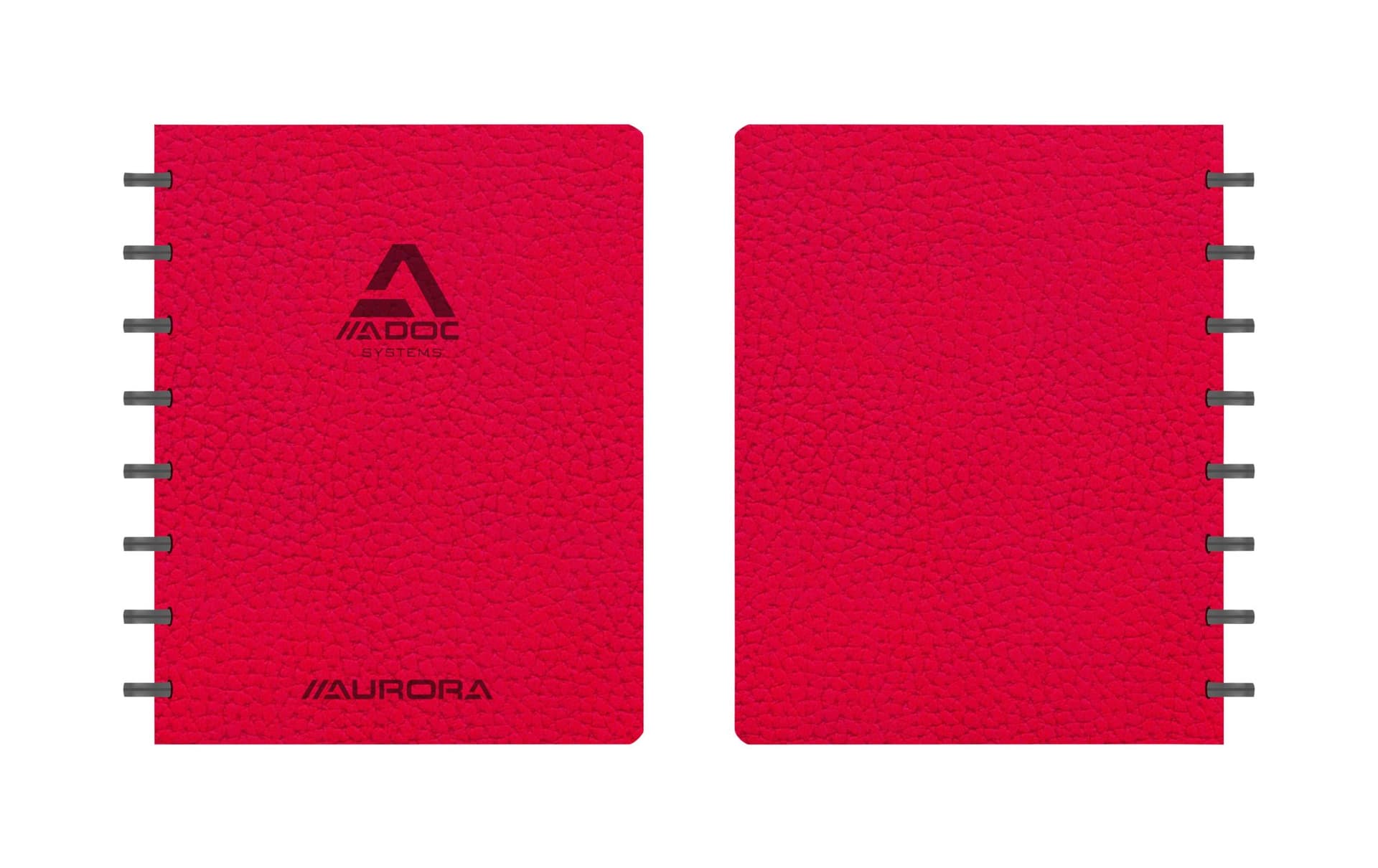 Schrift Adoc Business A5 ruit 5x5mm 144 pagina's 90gr rood
