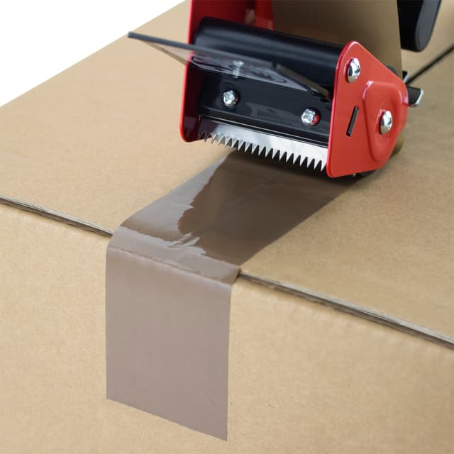 Verpakkingstape dispenser Rapesco Germ-Savvy 960 antibacterieel met bruine tape zwart 2
