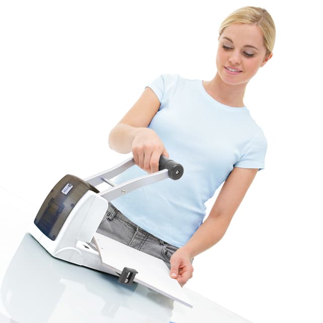 Perforator Rapesco Germ-Savvy High Capacity Eco P1100 antibacterieel 2-gaats wit 2