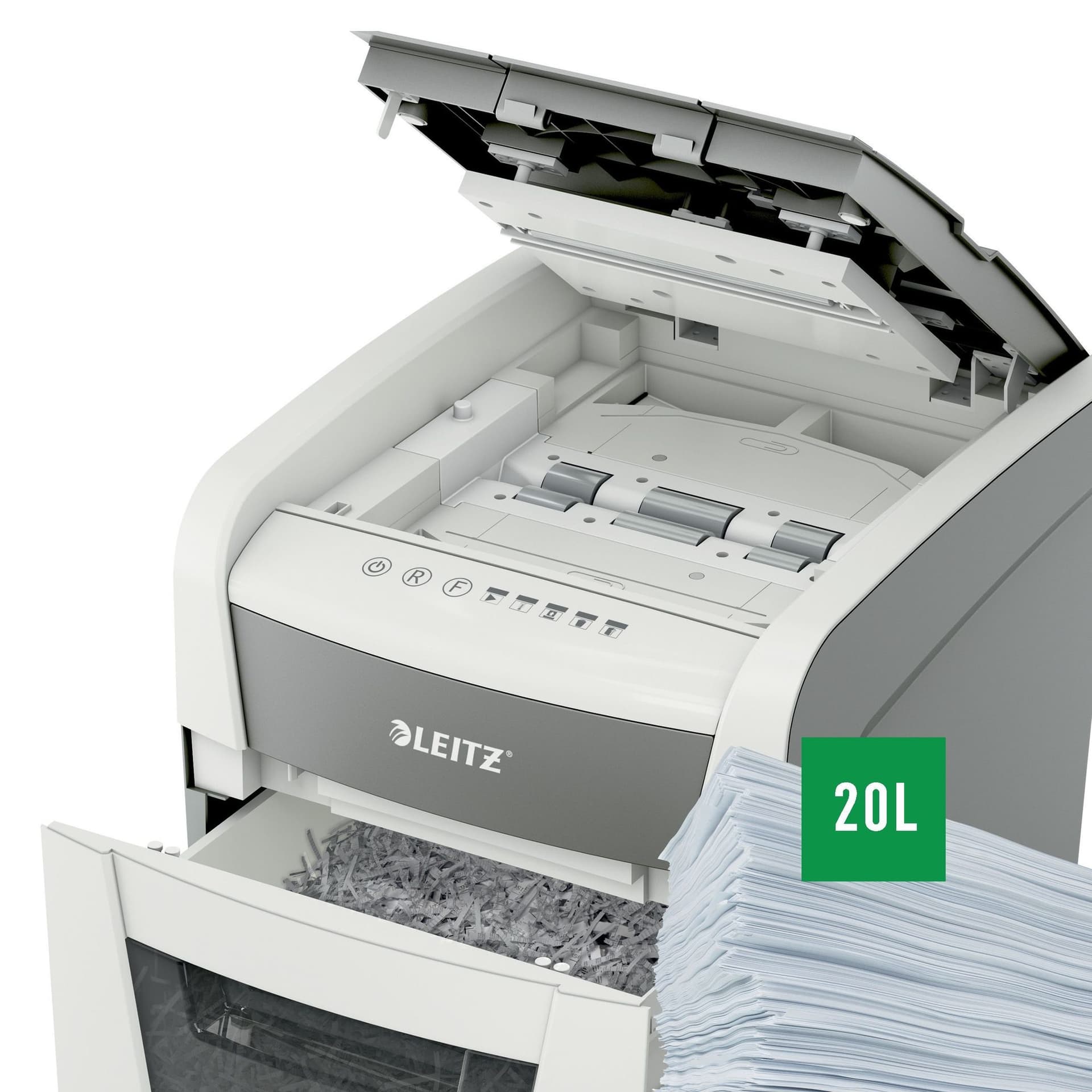 Papiervernietiger Leitz IQ Auto+ Small Office 50X P4 snippers 4x28mm 7