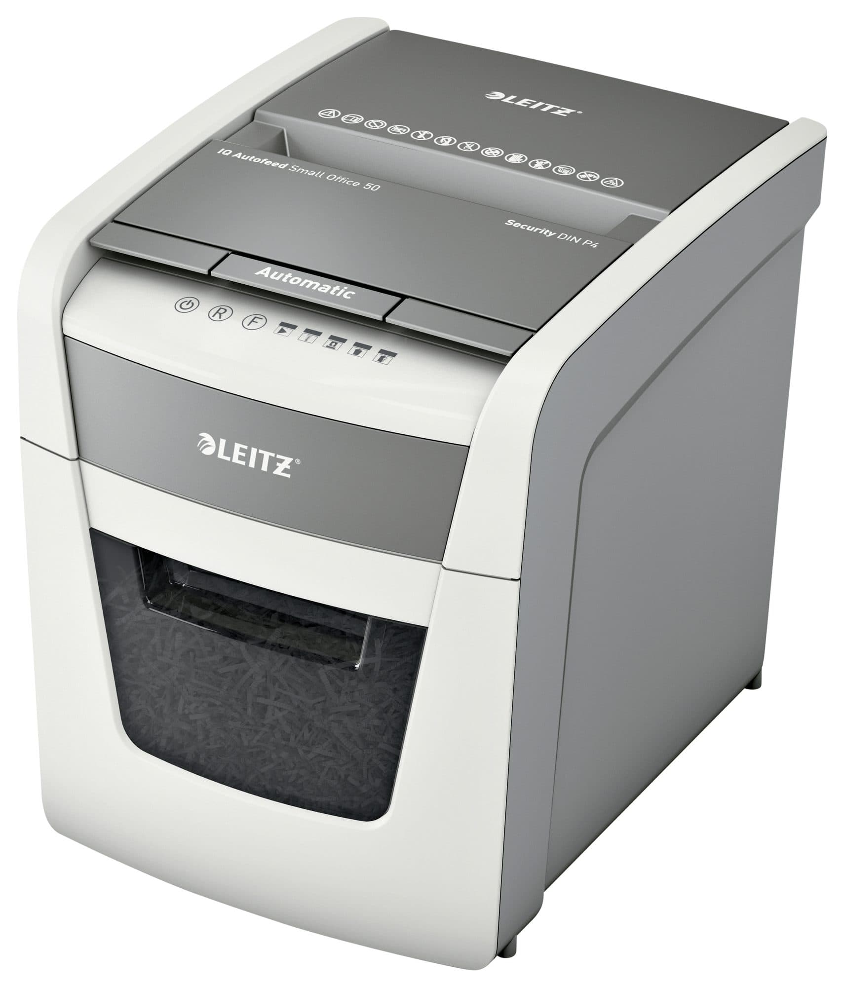 Papiervernietiger Leitz IQ Auto+ Small Office 50X P4 snippers 4x28mm 2