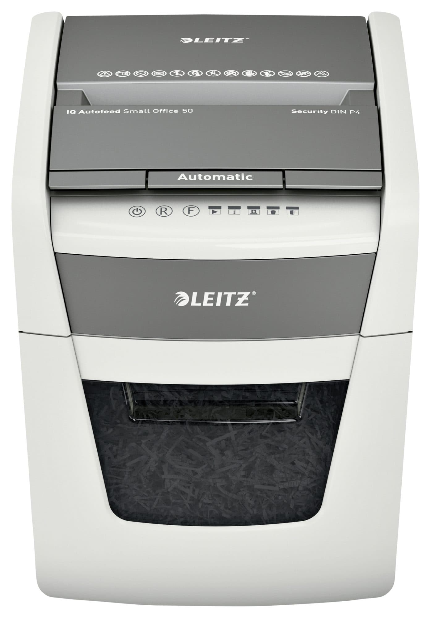 Papiervernietiger Leitz IQ Auto+ Small Office 50X P4 snippers 4x28mm