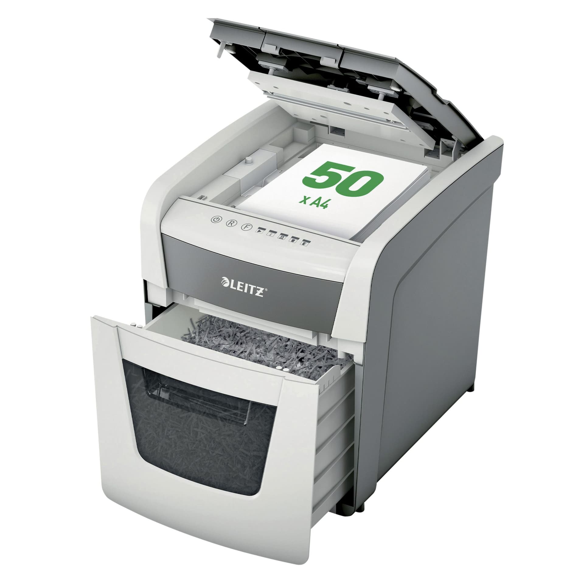 Papiervernietiger Leitz IQ Auto+ Small Office 50X P4 snippers 4x28mm 3