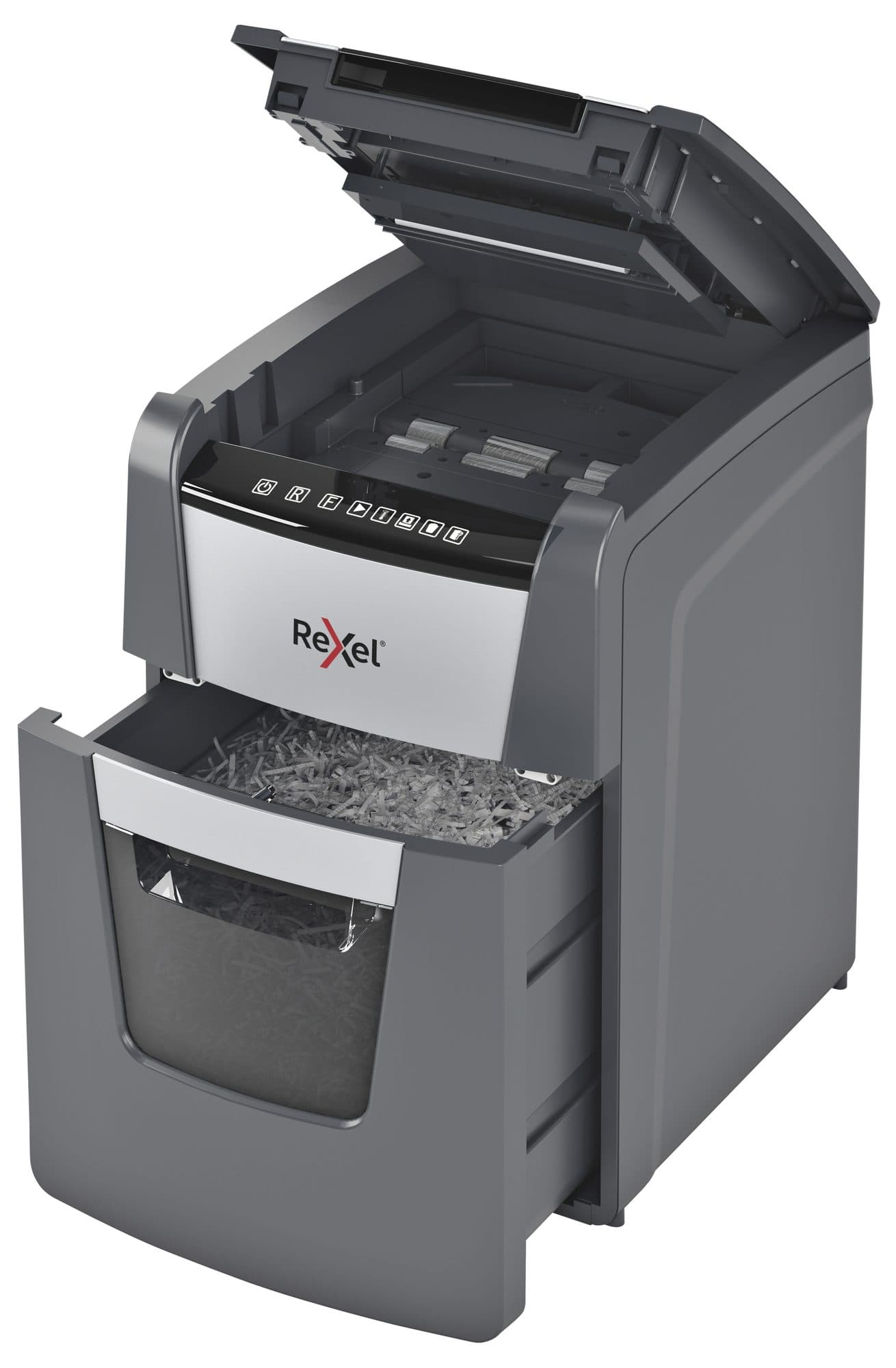 Papiervernietiger Rexel Optimum Auto+ 90X snippers 4x28mm 6