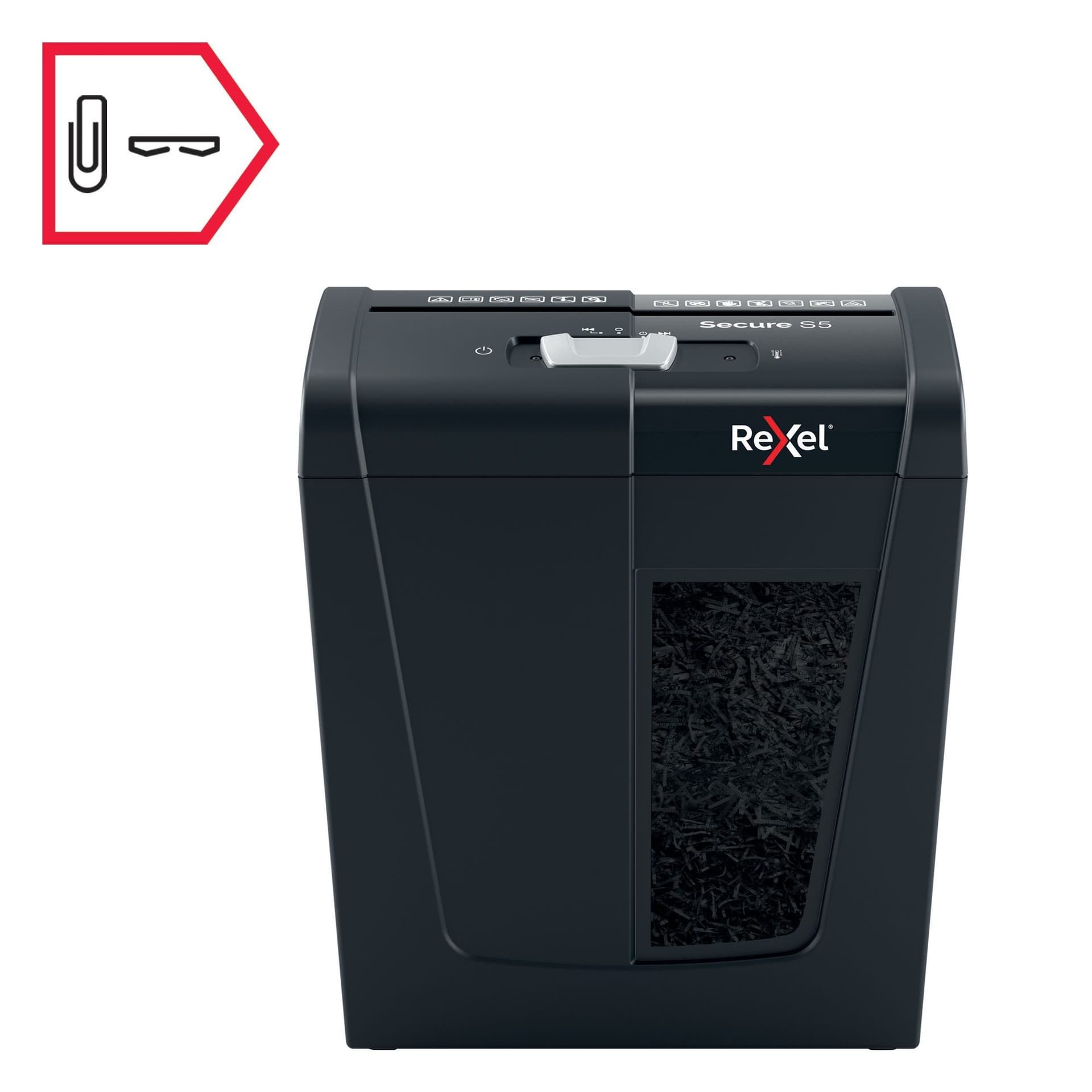 Papiervernietiger Rexel Secure S5 stroken 6mm 10
