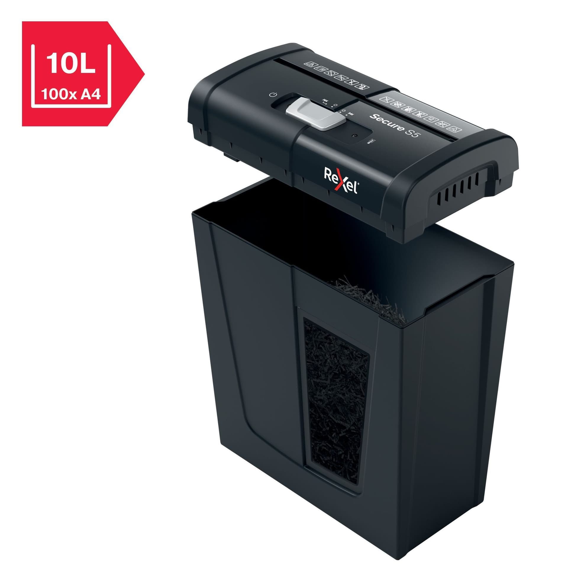Papiervernietiger Rexel Secure S5 stroken 6mm 9