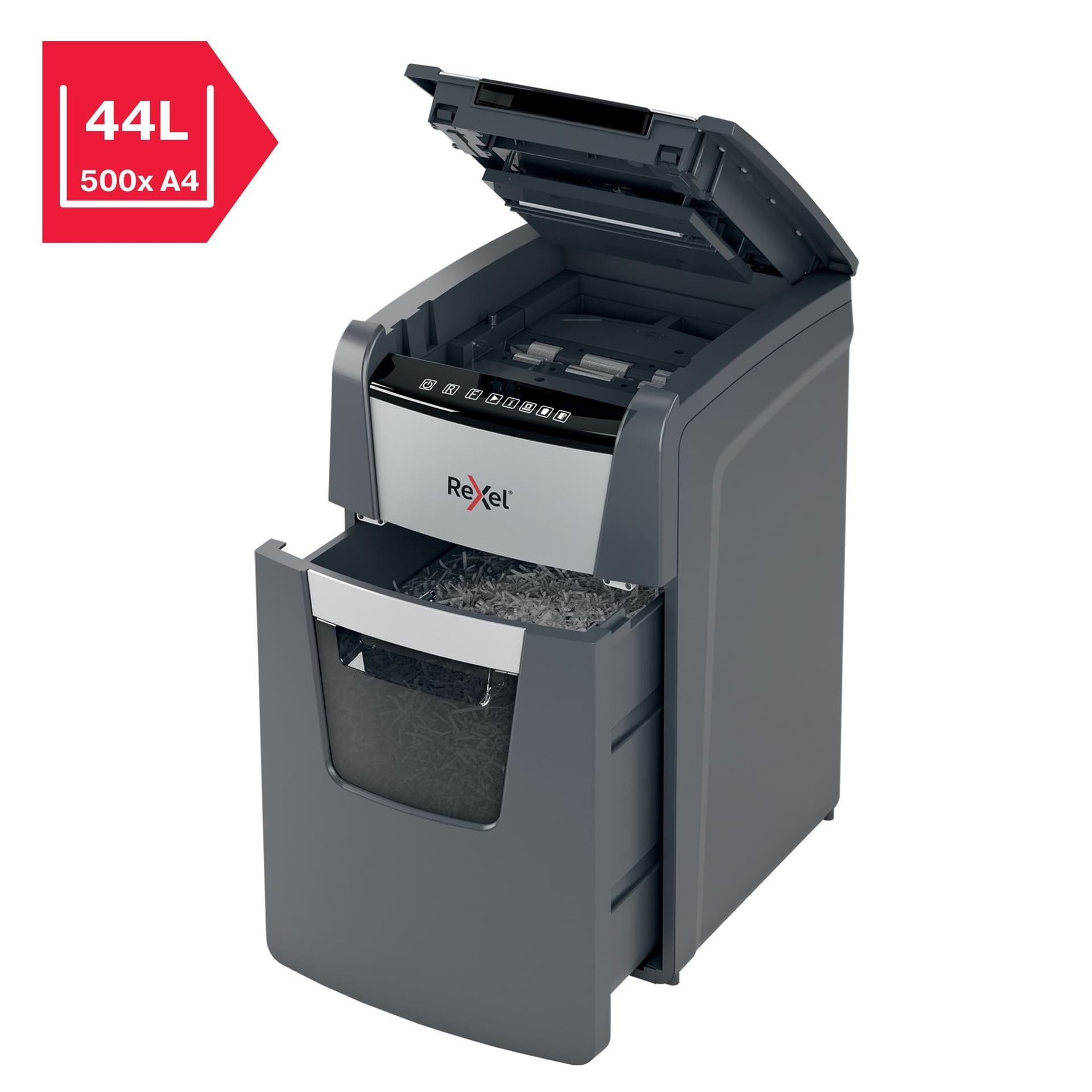 Papiervernietiger Rexel Optimum Auto+ 130M snippers 2x15mm 3