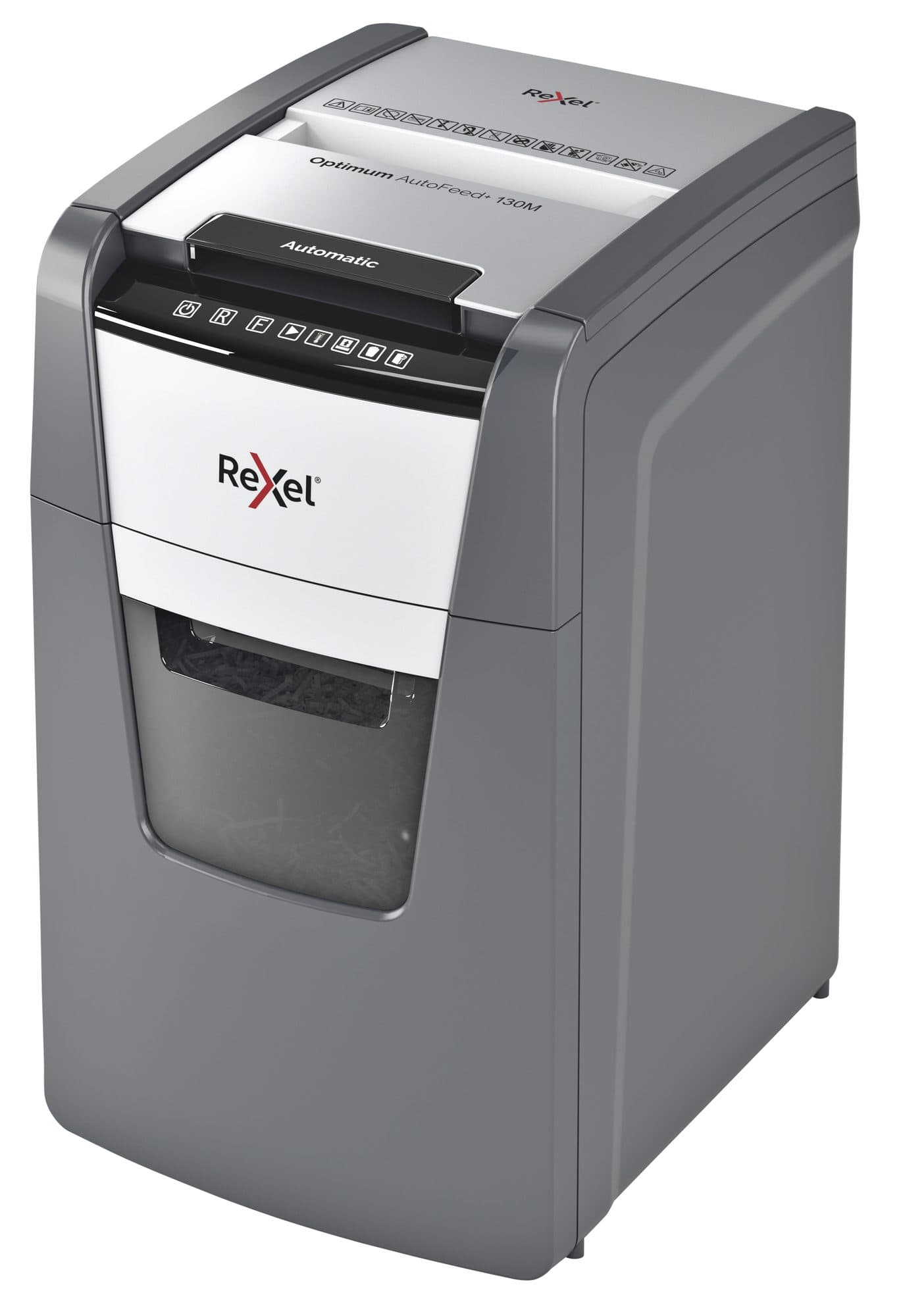 Papiervernietiger Rexel Optimum Auto+ 130M snippers 2x15mm 2