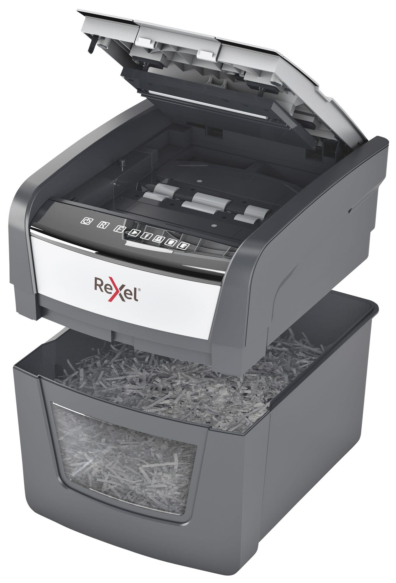 Papiervernietiger Rexel Optimum Auto+ 45X snippers 4x28mm 6