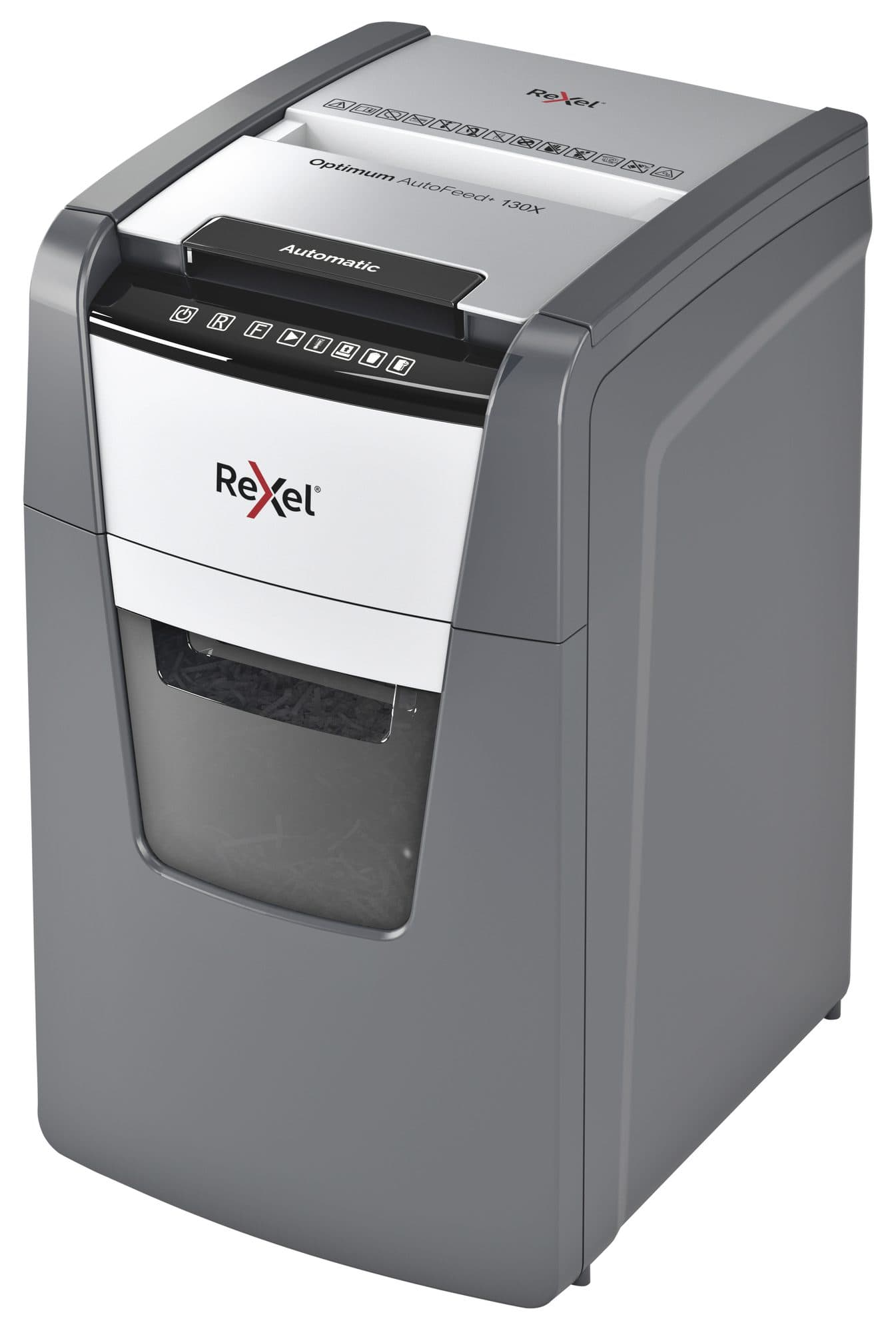 Papiervernietiger Rexel Optimum Auto+ 130X P4 snippers 4x28mm 4