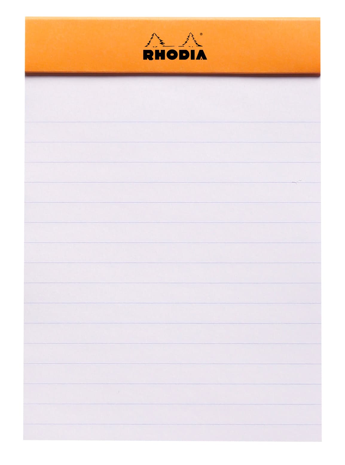 Schrijfblok Rhodia A6 lijn 80 vel 80gr oranje 2