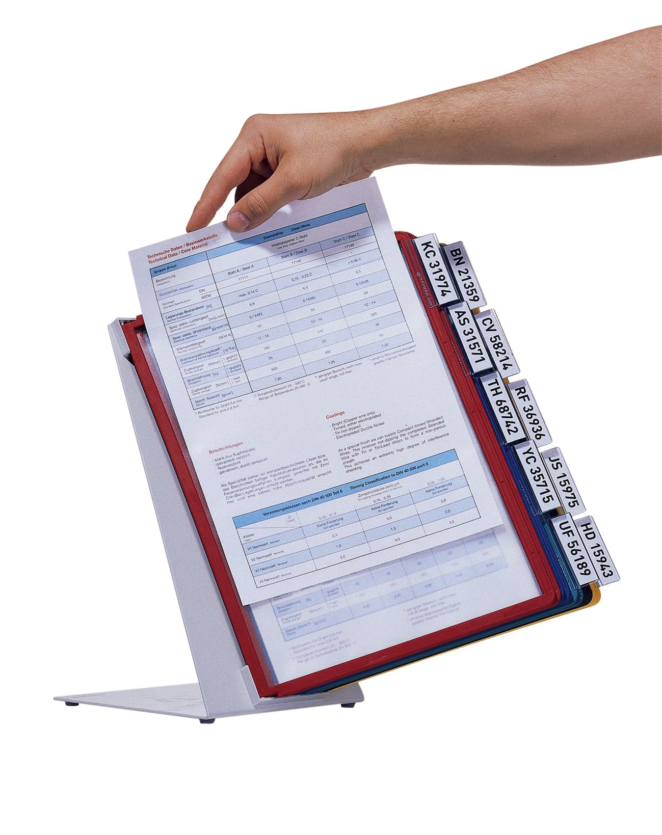 Bureaustandaard Durable Vario met 10-tassen A4 assorti 2