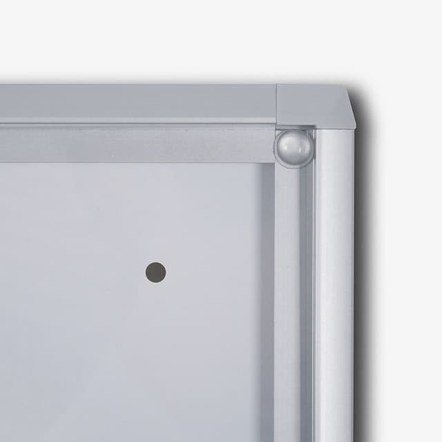 Vitrinebord Quantore voor binnen 4x A4 zilver 2