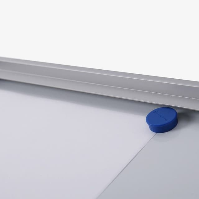Vitrinebord Quantore voor binnen 6x A4 zilver 4