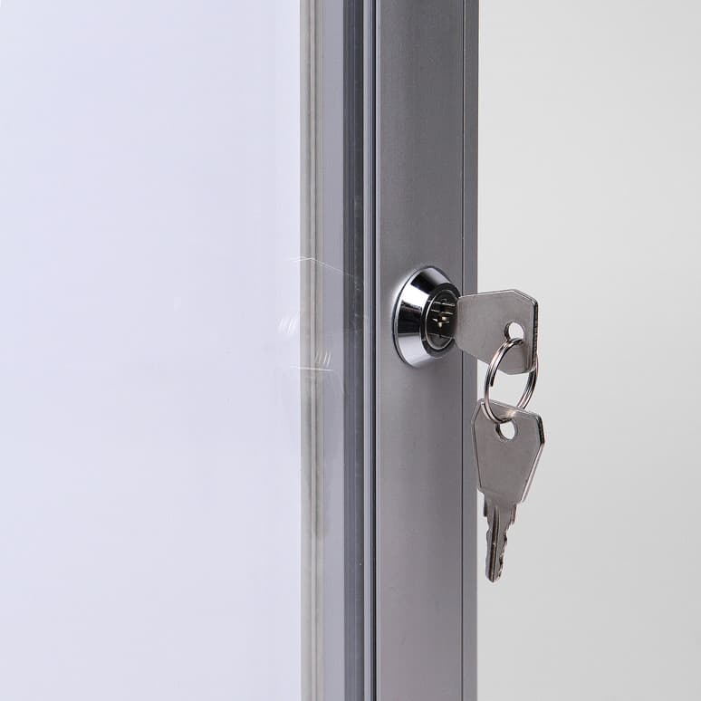 Vitrinebord Quantore luxe 8x A4 zilver 3
