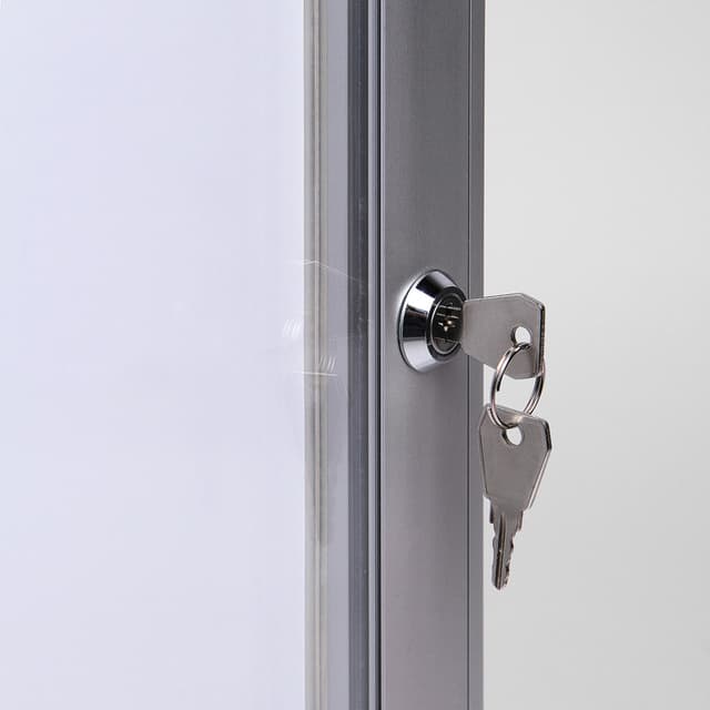 Vitrinebord Quantore luxe 4x A4 zilver 3