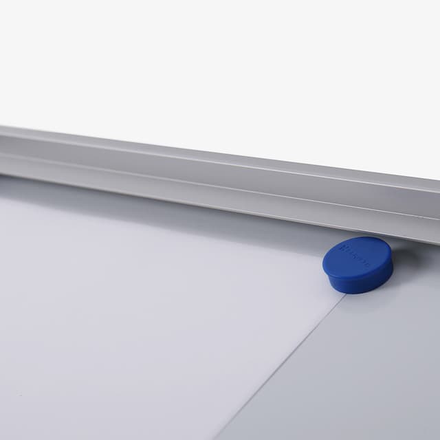Vitrinebord Quantore voor binnen 8x A4 zilver 4
