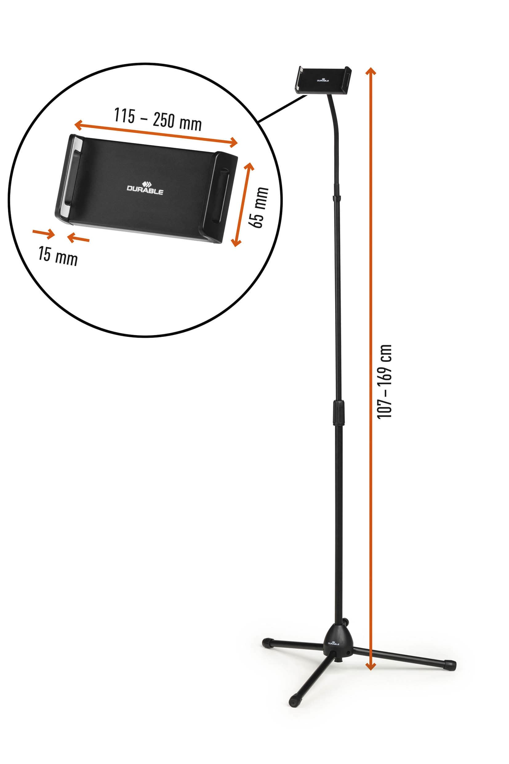 Tablethouder Durable Twist vloer 2