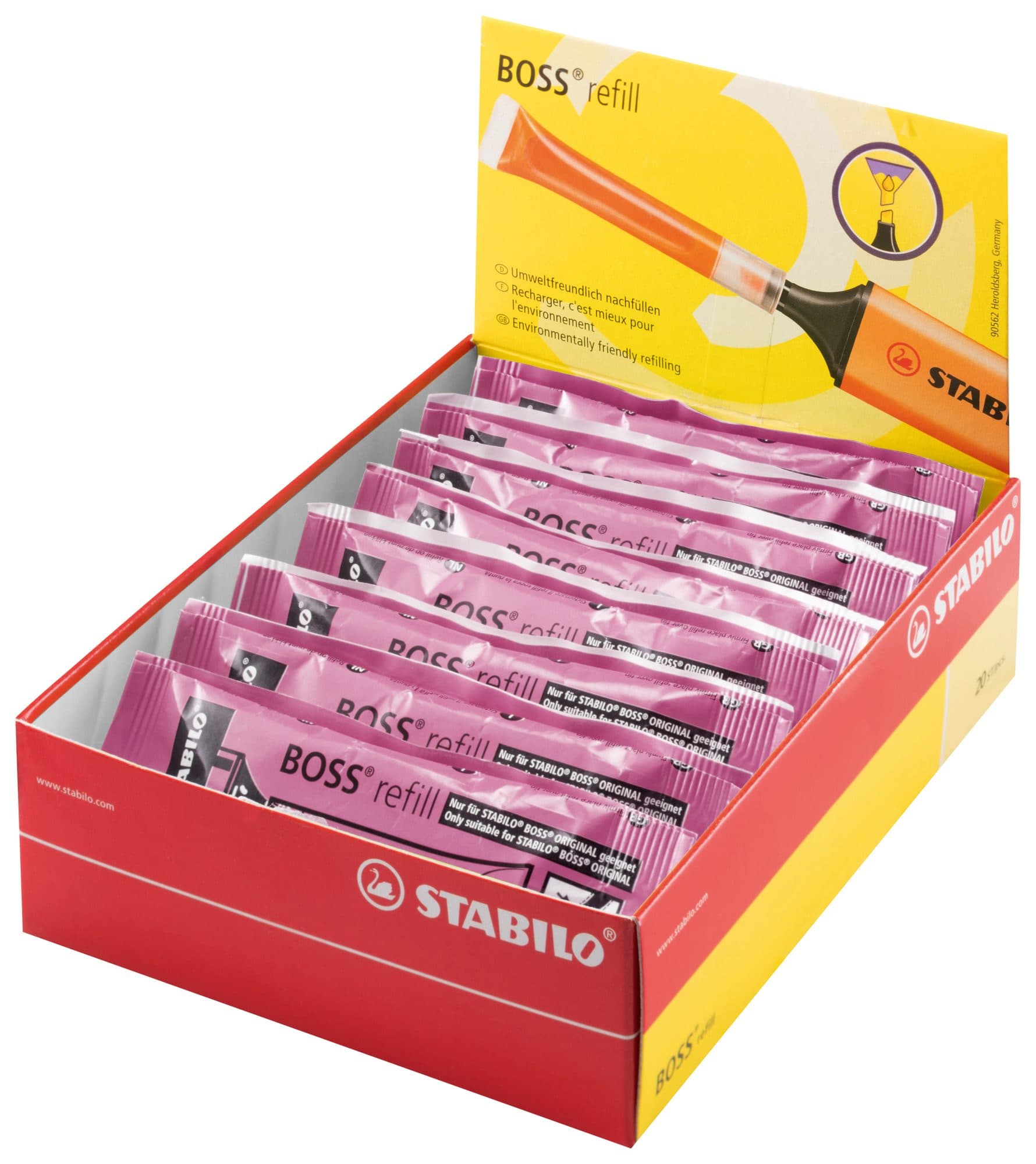 Markeerstiftinkt STABILO 070/56 roze 3