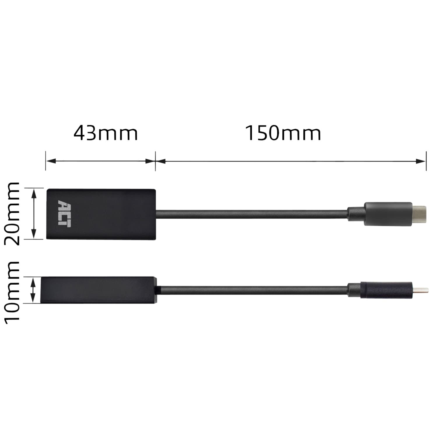 Adapter ACT USB-C naar HDMI 4K 30Hz 0.15 meter 5