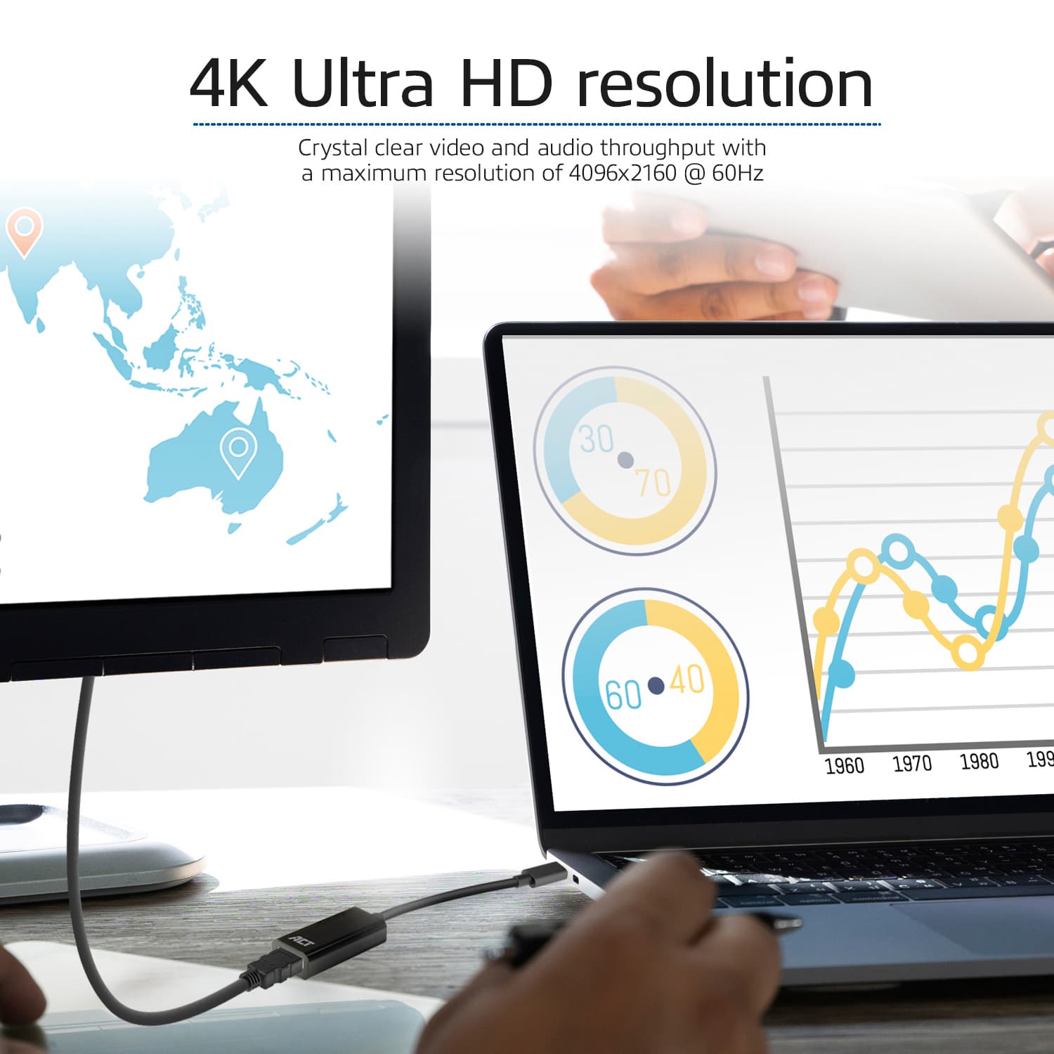Adapter ACT USB-C naar HDMI 4K 30Hz 0.15 meter 7