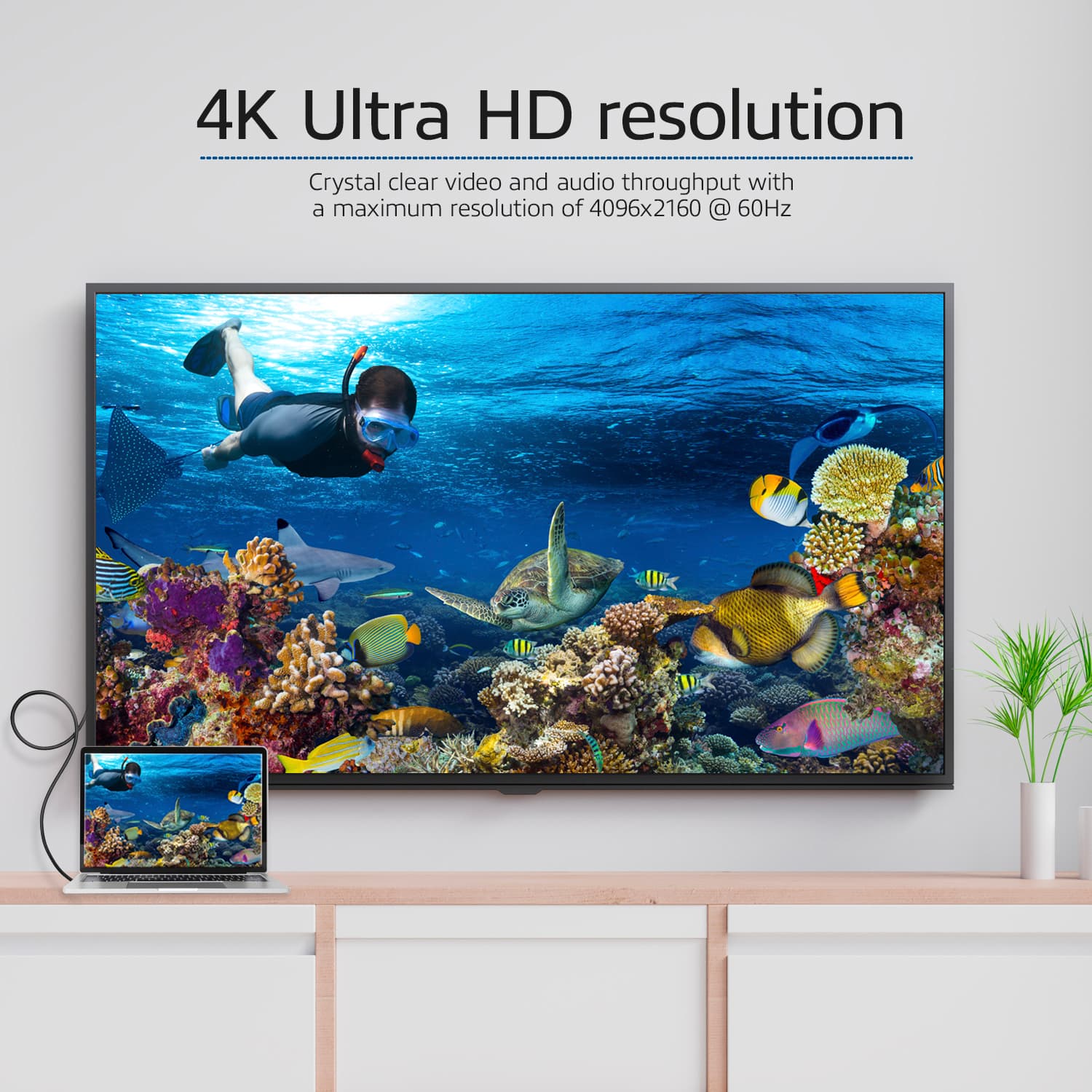 Kabel ACT USB-C naar HDMI 60Hz  2 meter 6