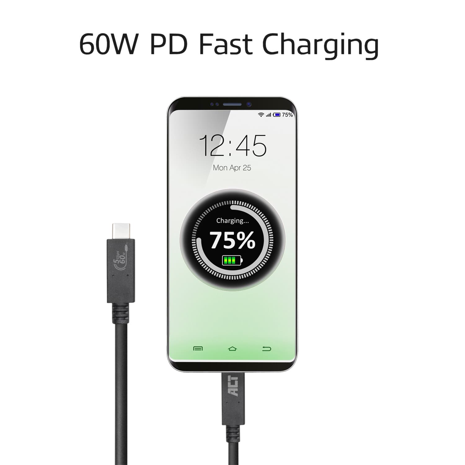 Kabel ACT USB 3.2 USB-C USB-IF gecertificeerd 2 meter 5