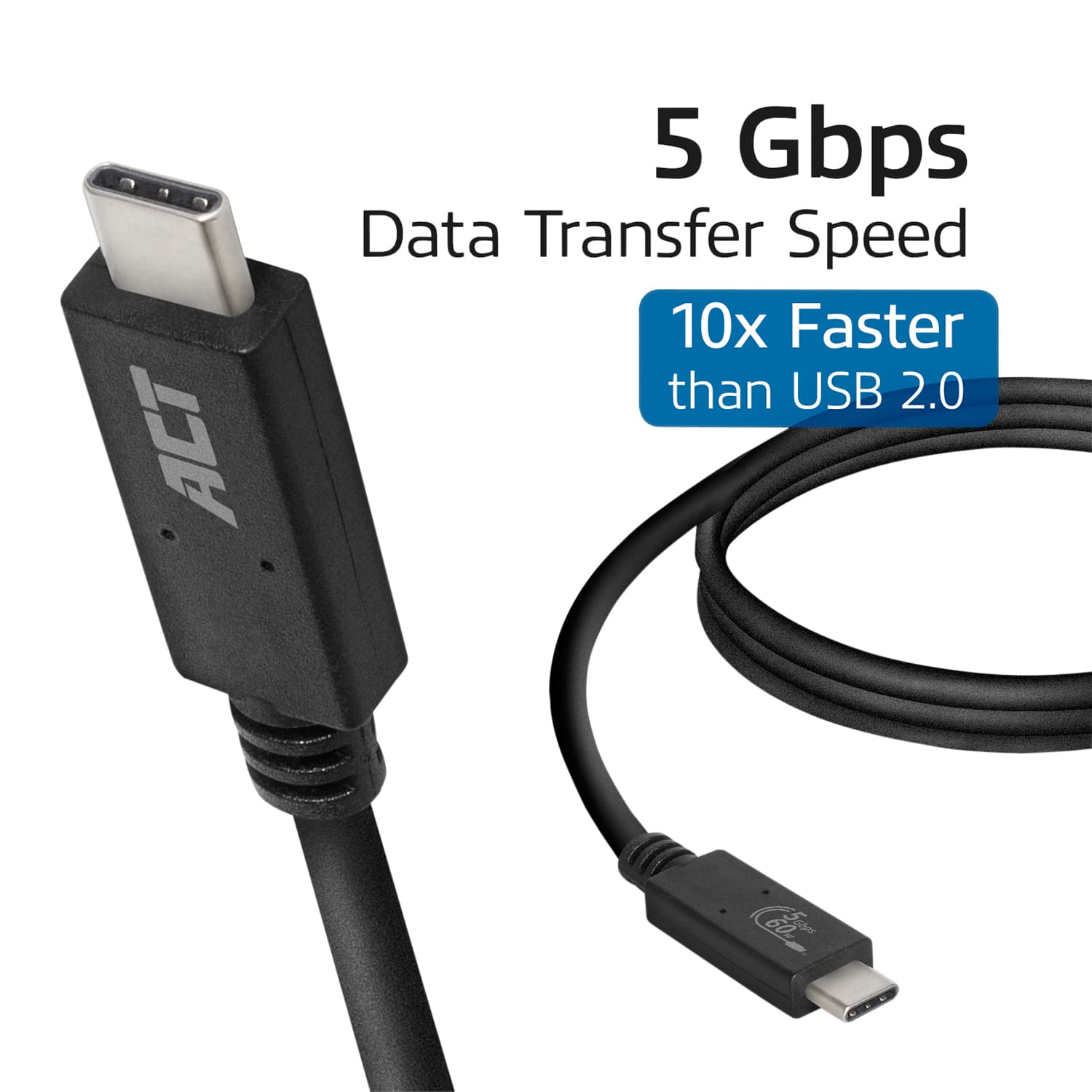 Kabel ACT USB 3.2 USB-C USB-IF gecertificeerd 2 meter 6