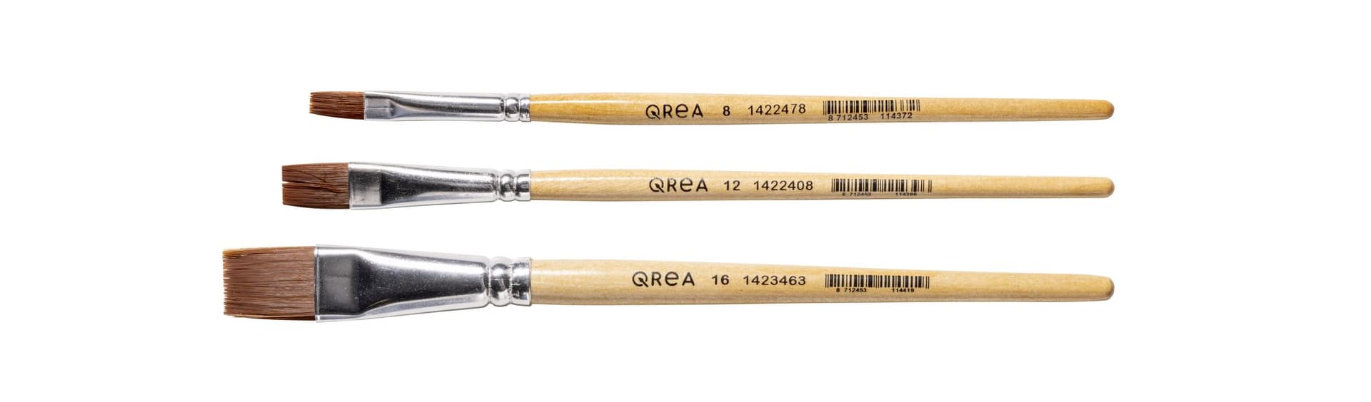Kwast Qrea synthetisch set à 3 breedtes 5