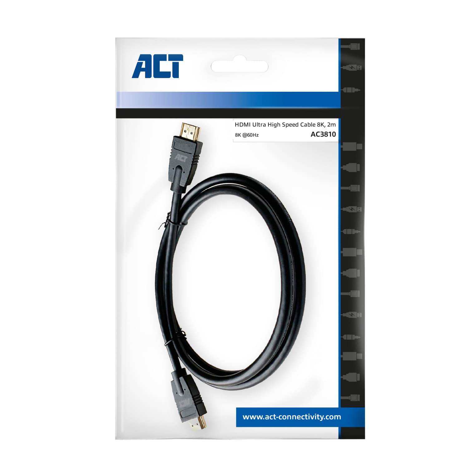 Kabel ACT HDMI Ultra High Speed 2 meter 2