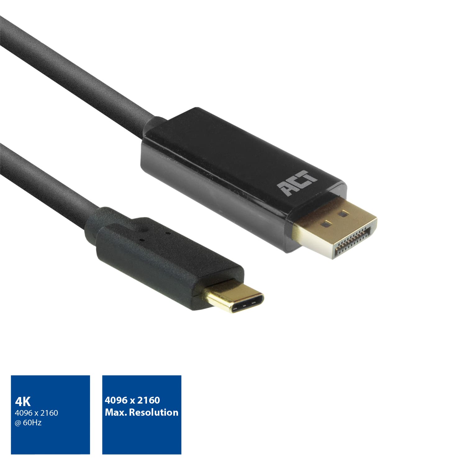 Kabel ACT USB-C naar Displayport 60Hz 2 meter 3