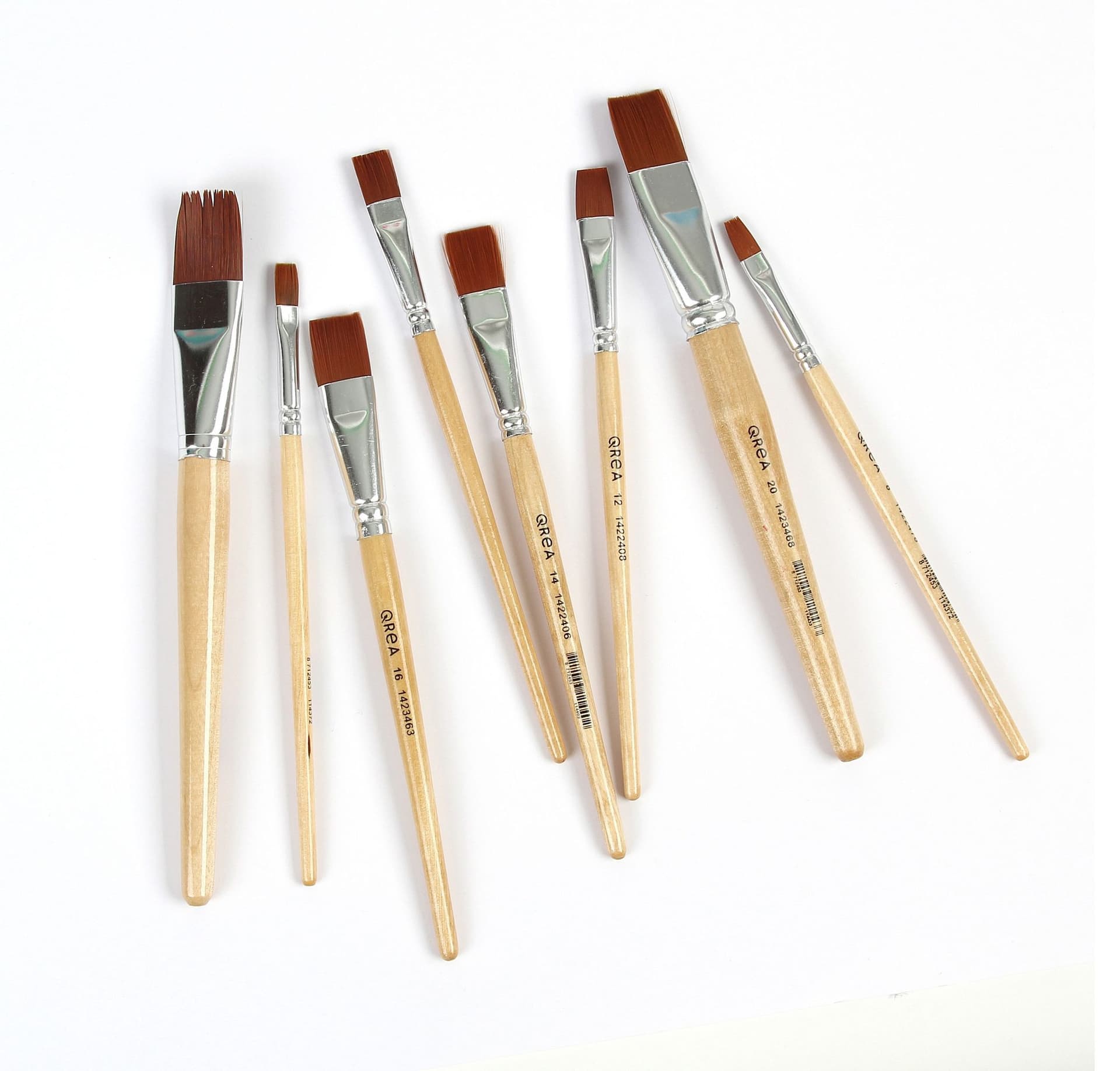 Kwast Qrea synthetisch set à 5 breedtes 4