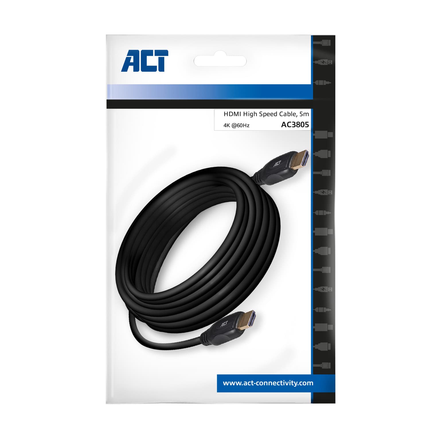 Kabel ACT HDMI High Speed type 1.4 5 meter 2
