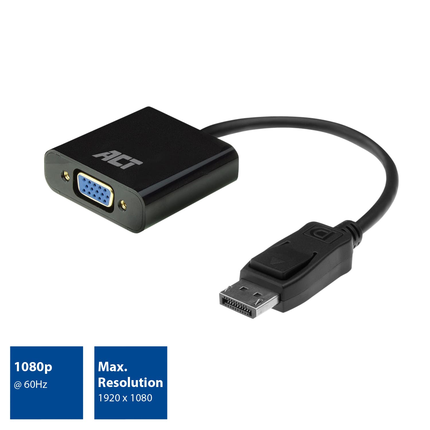 Adapter ACT DisplayPort naar VGA 0.15 meter 3