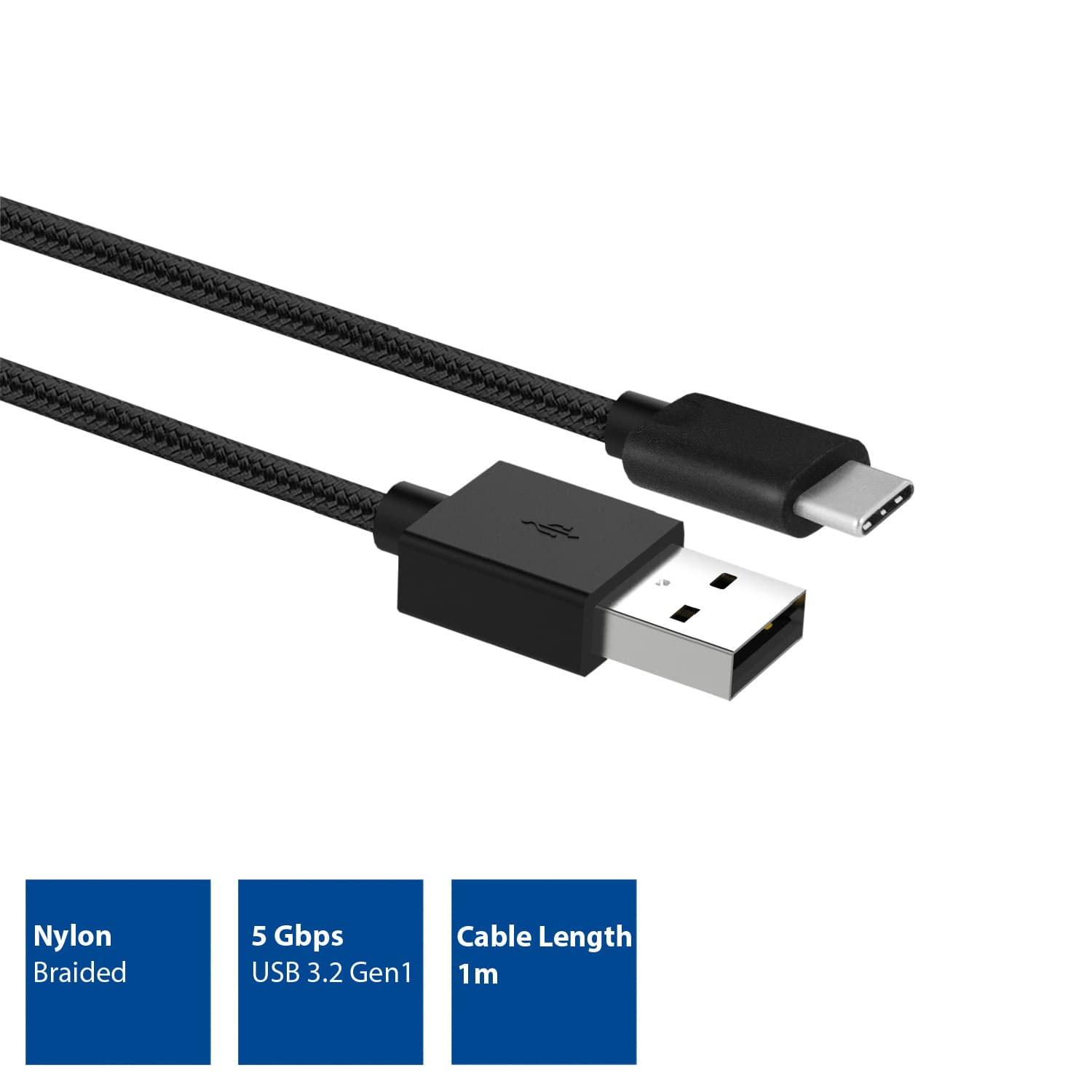 Kabel ACT USB 3.2 naar USB-C laad -en data 1 meter 2