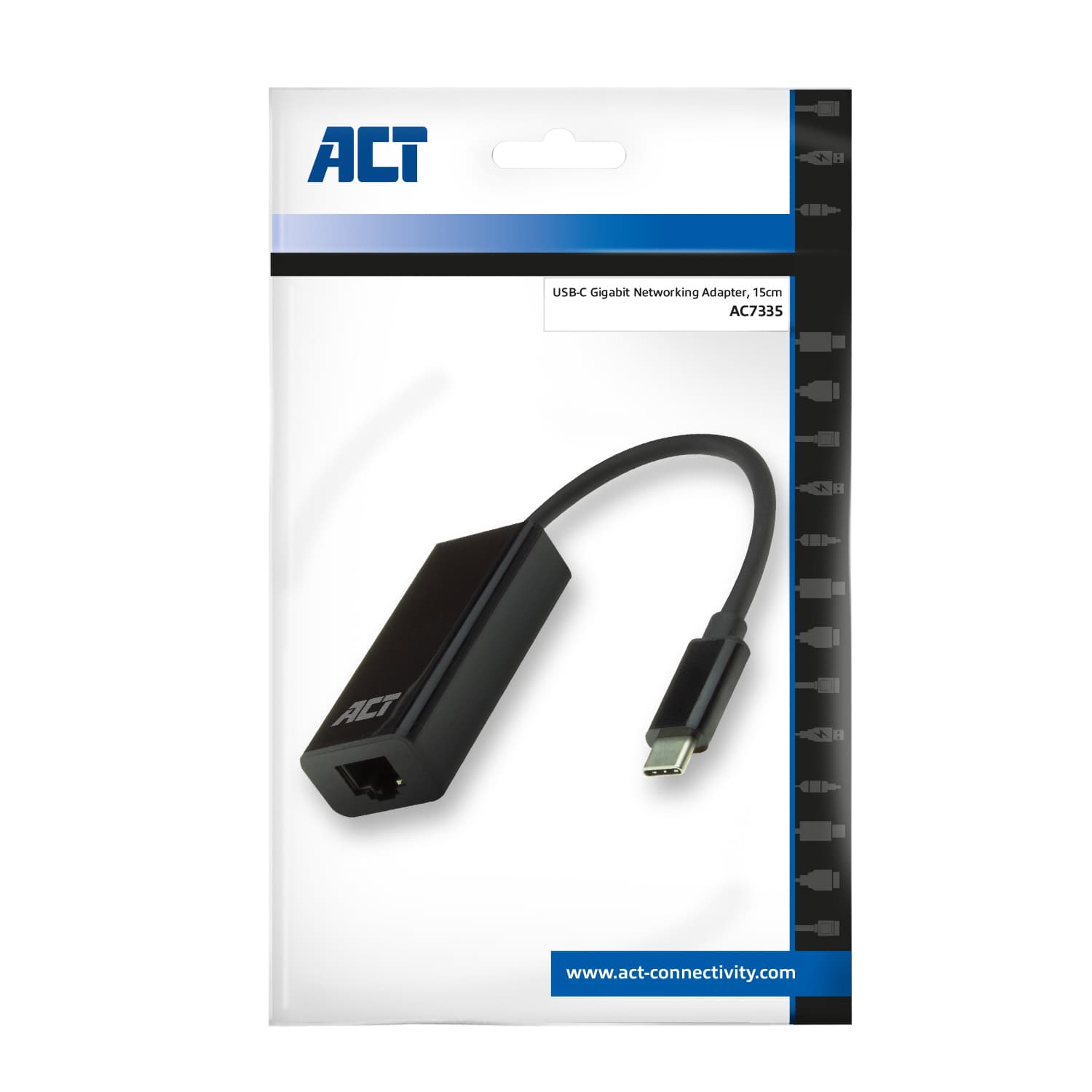 Adapter ACT USB-C naar Gigabit Ethernet 0.15 meter 2