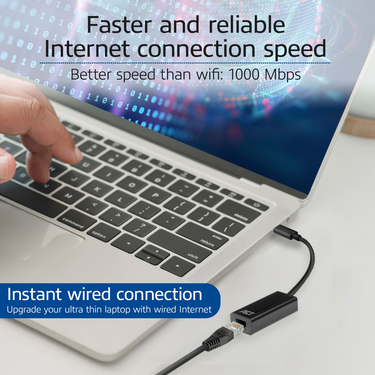 Adapter ACT USB-C naar Gigabit Ethernet 0.15 meter 7