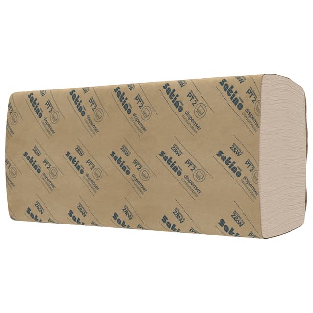 Handdoek Satino PT2 PureSoft w-vouw 2-laags 206x320mm 25x120 vel naturel 277520 2