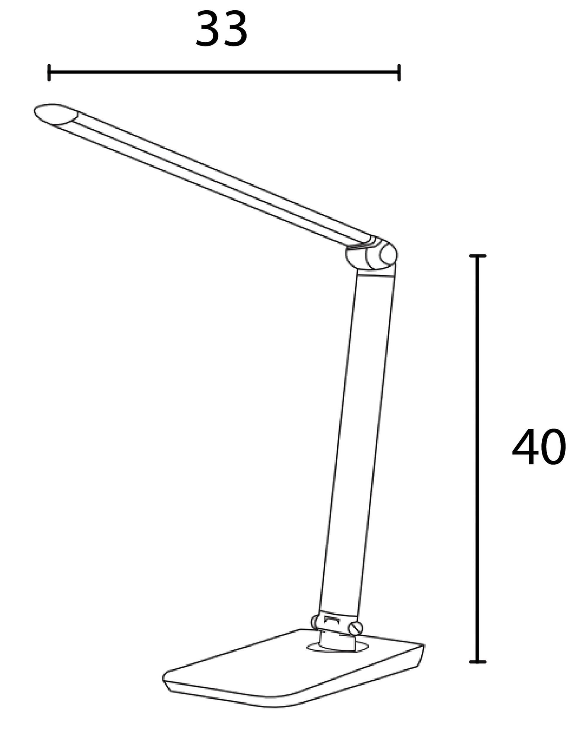 Bureaulamp Unilux Twistled led zwart 6