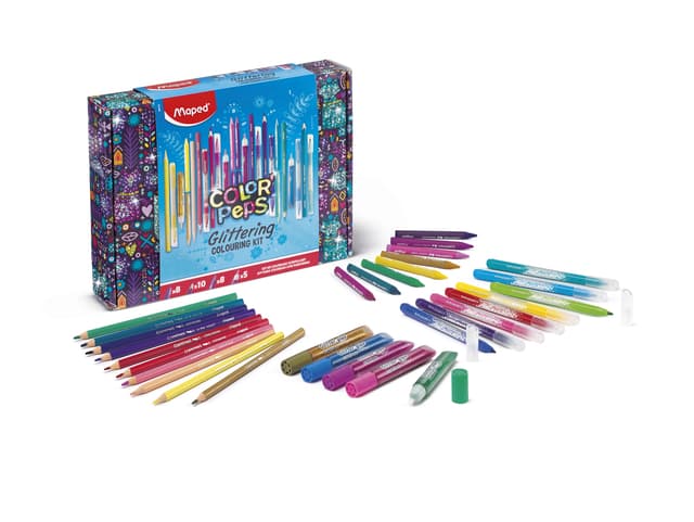 Tekenset Maped Color'Peps glitter 31-delig assorti 3