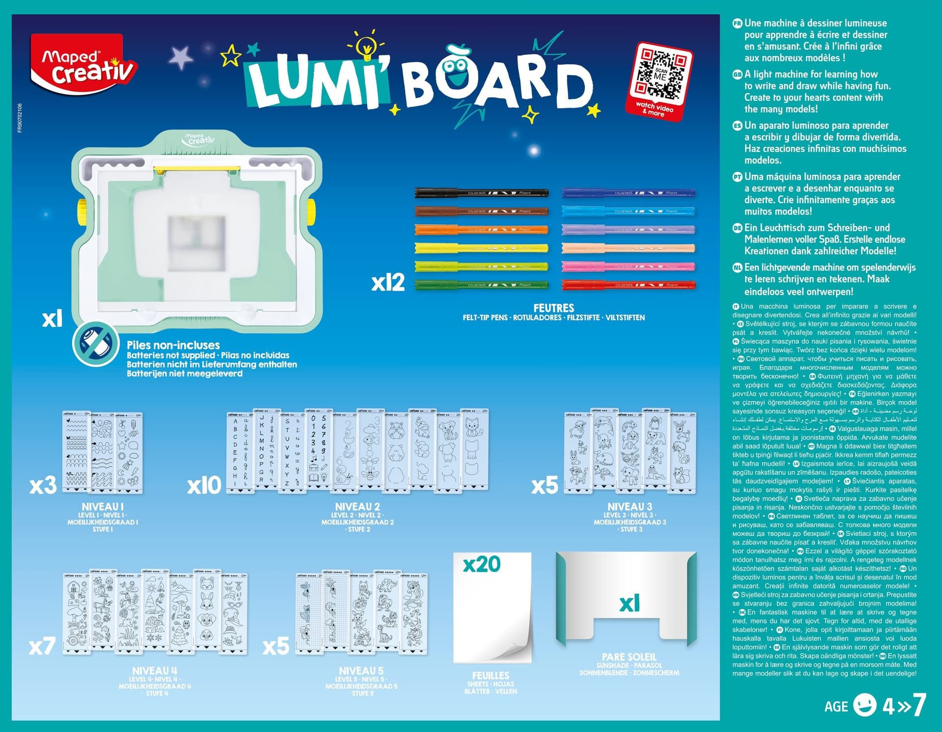 Tekenbord Maped Creativ Lumi'Board met lichtprojectie 4