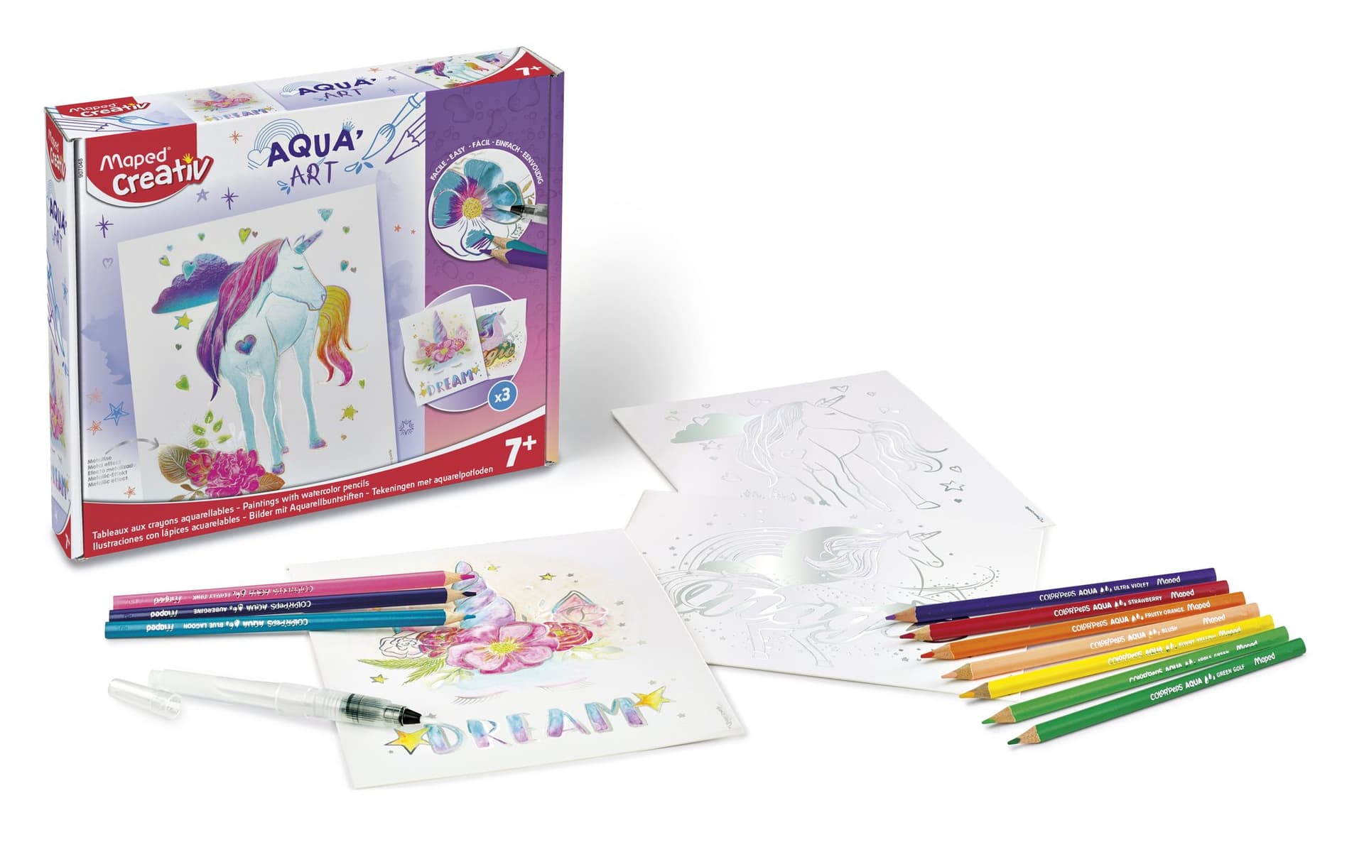 Hobbyset Maped Creativ Aqua'Art eenhoorn 14-delig assorti 2