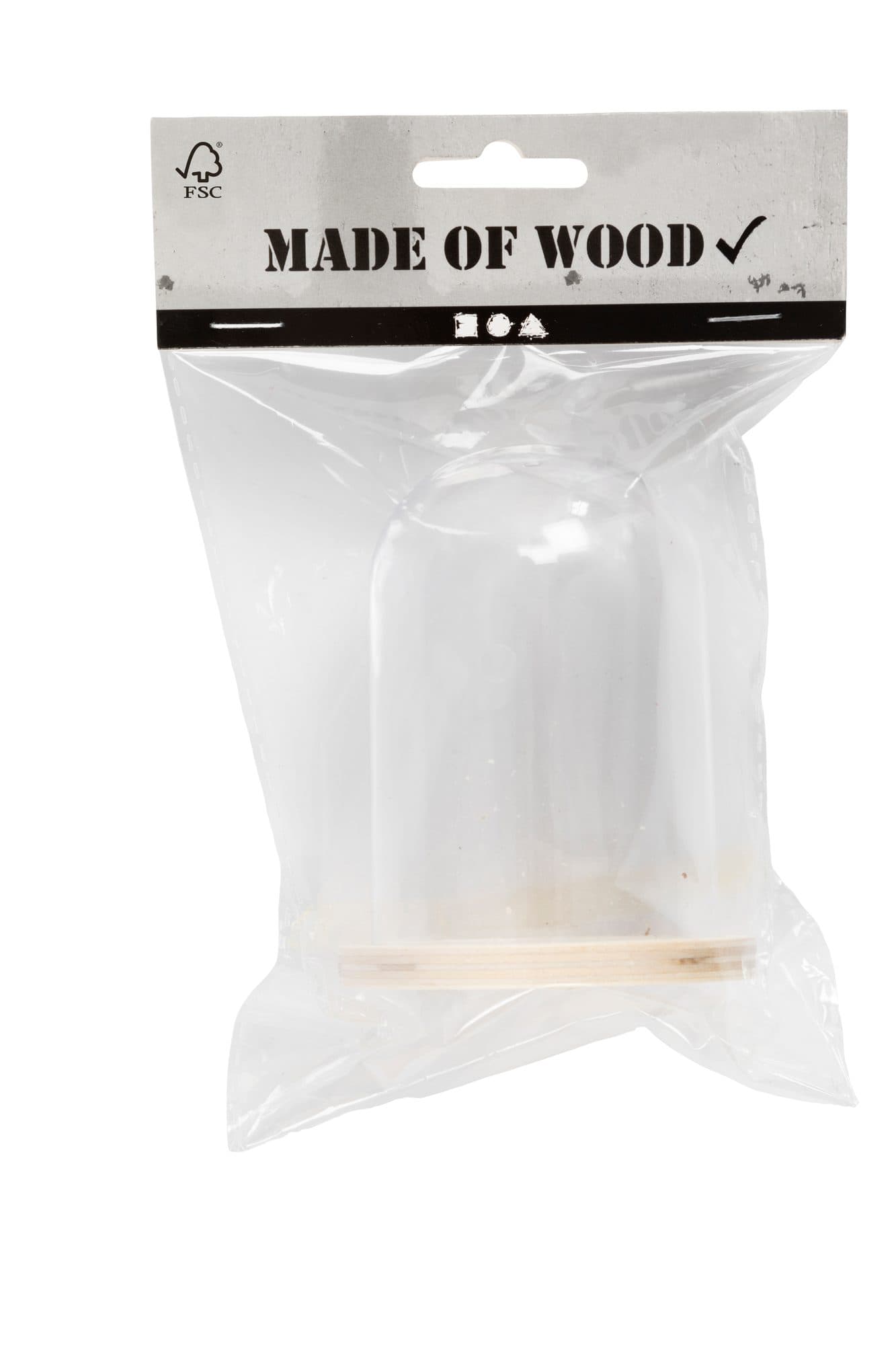 Stolp Creativ Company met houten voet 9.5cm x 6cm 2